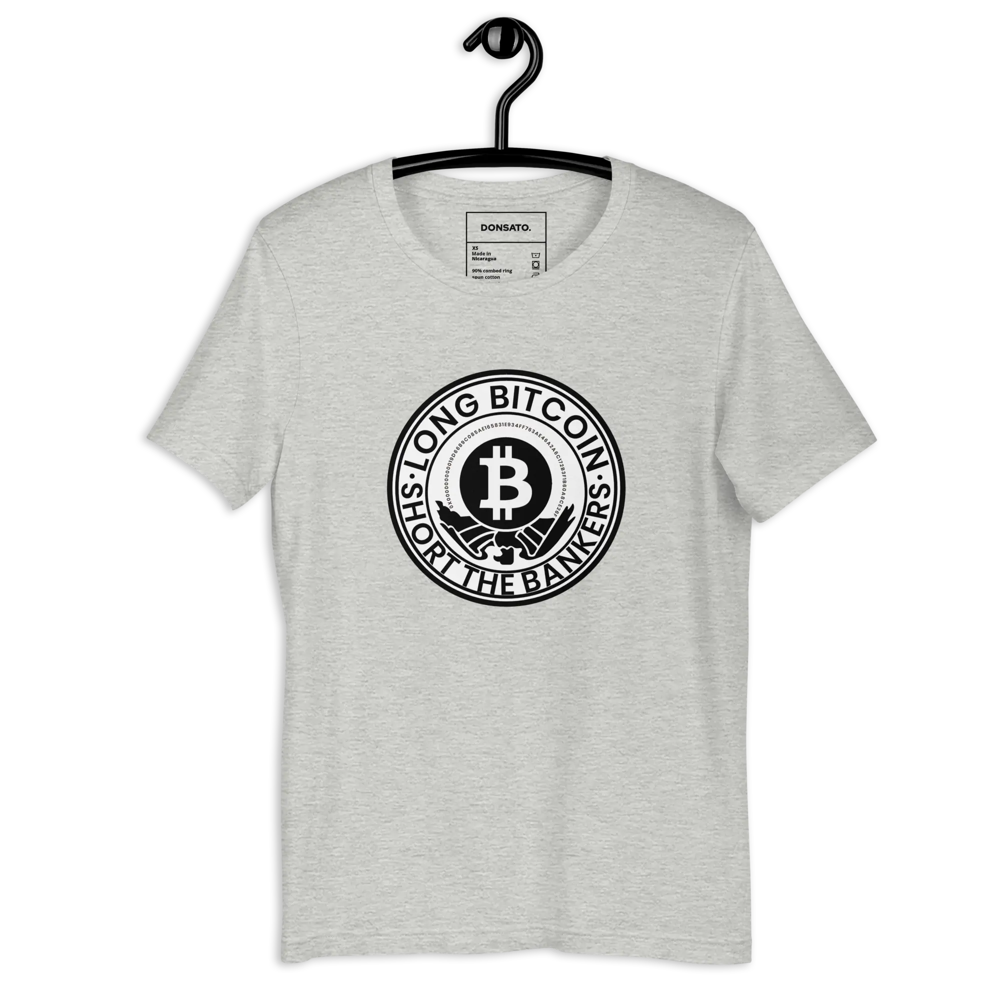 LONG BITCOIN, SHORT THE BANKERS T-SHIRT