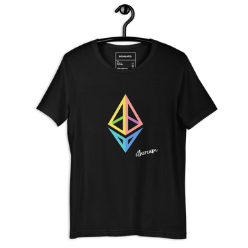 ETHEREUM LOGO RAINBOW T-SHIRT